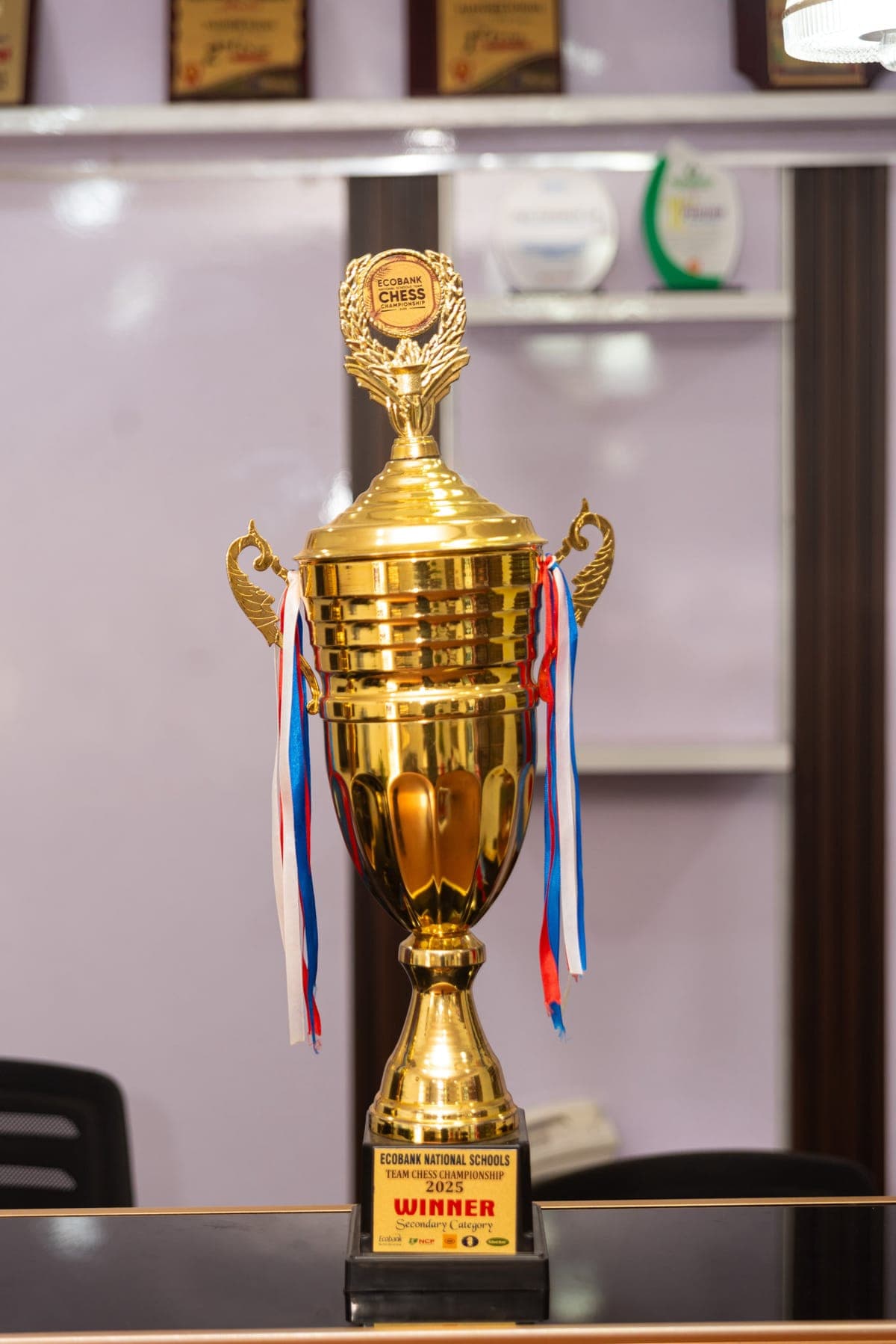 Ecobank National Schools Team Chess Championship 2025 winner trophy
